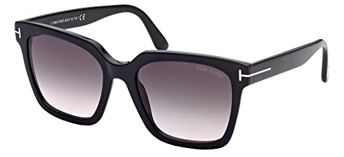 Tom Ford SELBY FT 0952 Black/Smoke Shaded 55/19/140 Damen Sonnenbrillen von Tom Ford