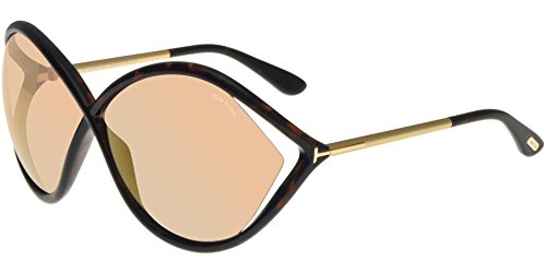 Tom Ford Unisex-Erwachsene FT0528 52Z 70 Sonnenbrille, Braun (Avana Scura/Viola Grad e) von Tom Ford