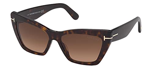 Tom Ford WYATT FT 0871 Dark Havana/Brown Shaded 56/15/140 Damen Sonnenbrillen von Tom Ford