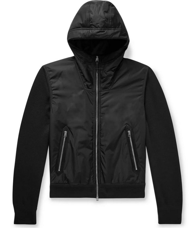 Tom Ford Winterjacke TOM FORD Iconic Cult Mens Hooded Wool Shell Panelled Jacket Blouson Ja von Tom Ford