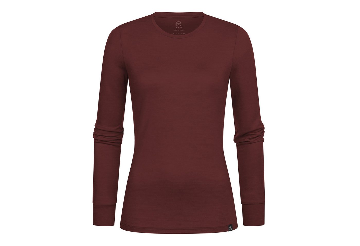 Tom Fyfe Longsleeve TOM FYFE Merino Longsleeve Damen Burgundy / XS Tom Fyfe Longsleeve TOM FYFE Merino Longsleeve Damen Burgundy / XS von Tom Fyfe