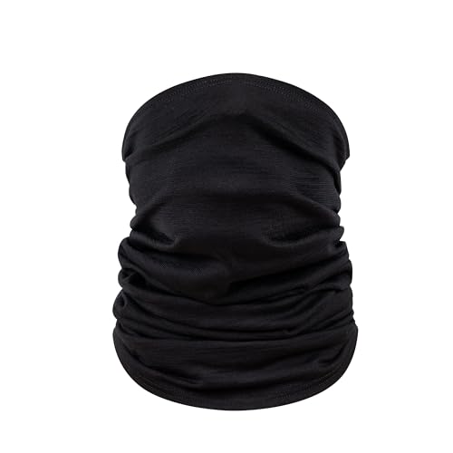 TOM FYFE Merino Schlauchschal Unisex Schwarz | Multifunktionstuch | 100% Merinowolle | Made in Europe von TOM FYFE