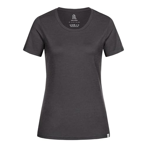 TOM FYFE Merino T-Shirt Slim Fit Damen Anthrazit/M | Made in Europe von TOM FYFE