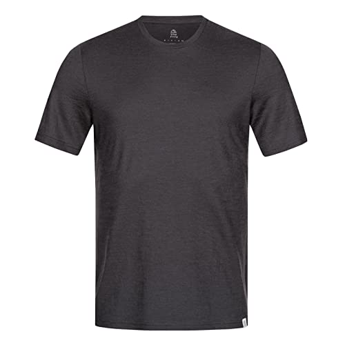 Tom Fyfe Merino T-Shirt Herren Anthrazit 2XL | 100% Merinowolle | Made in Europe von Tom Fyfe