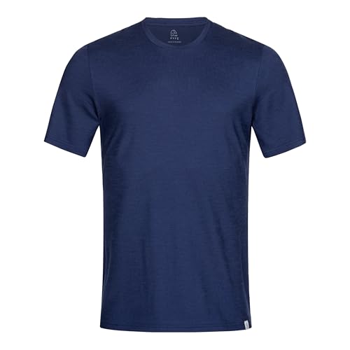 TOM FYFE Merino T-Shirt Slim Fit Herren Marine/XL | Made in Europe von TOM FYFE