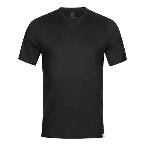 TOM FYFE Premium Merino T-Shirt Slim Fit Herren Schwarz/S | Made in Europe von TOM FYFE