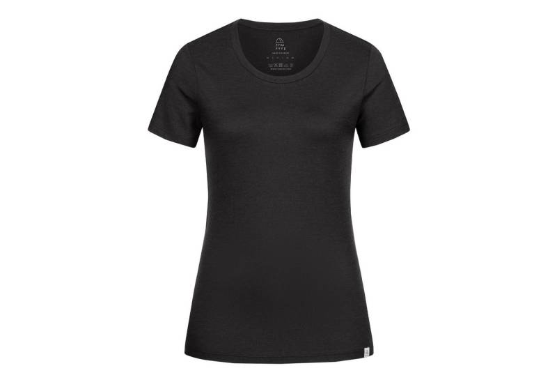 Tom Fyfe T-Shirt TOM FYFE Merino T-Shirt Slim Fit Damen Schwarz / L von Tom Fyfe