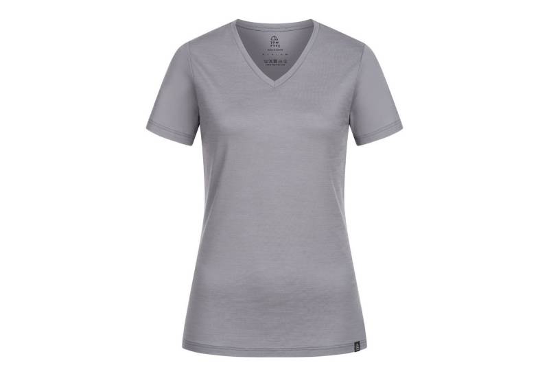 Tom Fyfe T-Shirt TOM FYFE Merino T-Shirt V-Ausschnitt Damen Hellgrau / 2XL von Tom Fyfe