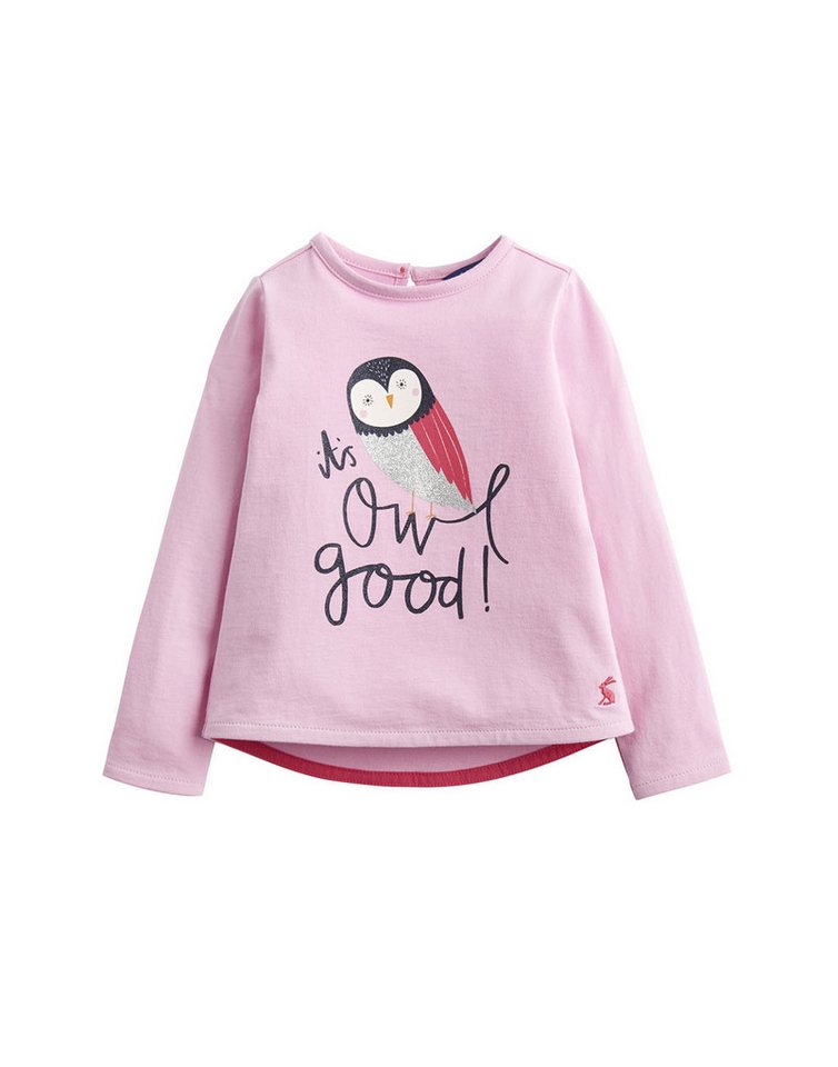 Tom Joule Langarmshirt Tom Joule Langarmshirt rosa mit glitzernder Eule von Tom Joule