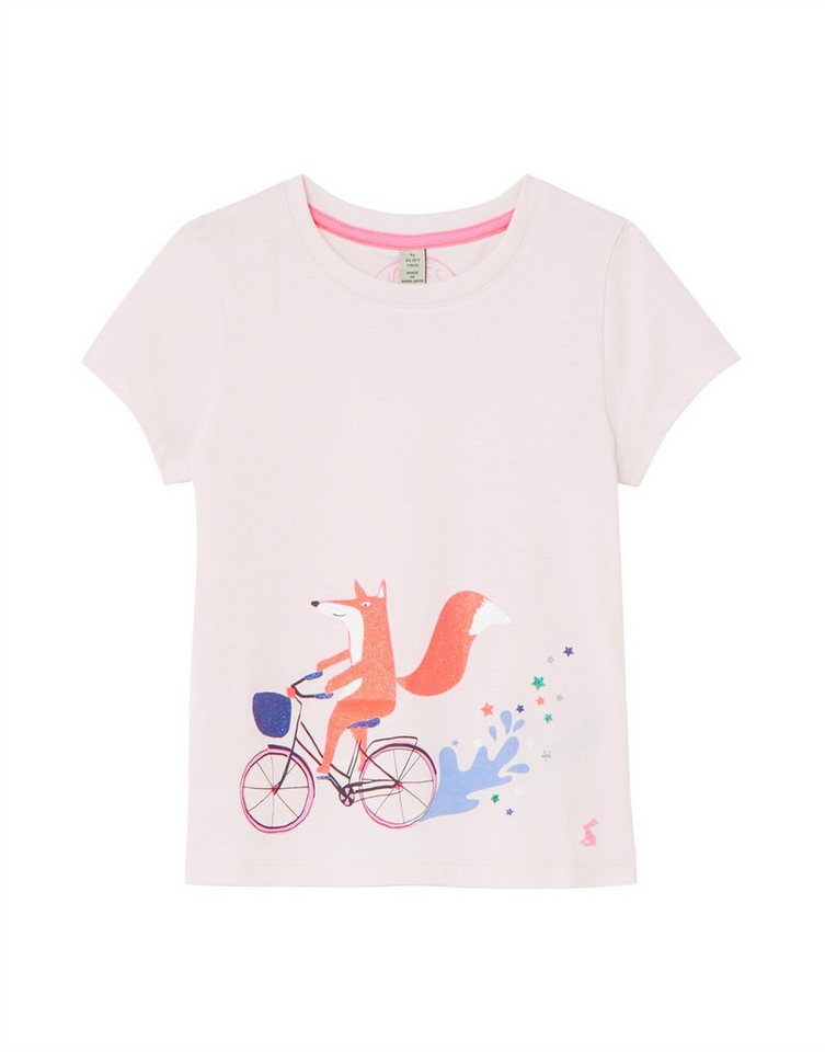 Tom Joule Print-Shirt Tom Joule T-Shirt Pixie Fuchs rosa neon glitzernd auf dem Fahrrad Tom Joule Print-Shirt Tom Joule T-Shirt Pixie Fuchs rosa neon glitzernd auf dem Fahrrad von Tom Joule