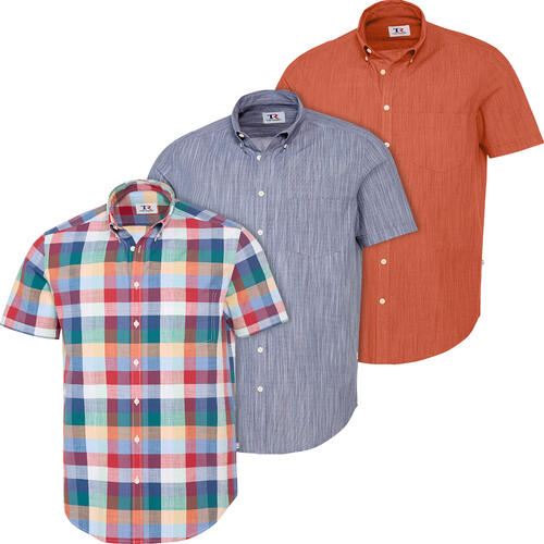 Tom Ramsey 3er Pack Herren Hemden kurzarm von Tom Ramsey