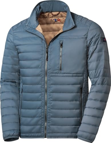 Tom Ramsey Steppjacke Herren leicht wattiert, Übergangsjacke mit 5 Taschen, Pflegeleichte Outdoorjacke für Frühjahr & Herbst, sportliche Freizeitjacke, Mittelblau, Gr. 48 von Tom Ramsey