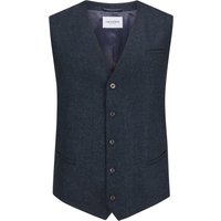 Tom Rusborg Anzugweste mit melierter Woll-Vorderseite von Tom Rusborg