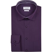 Tom Rusborg Bügelfreies Baumwollhemd mit gemustertem Ausputz von Tom Rusborg