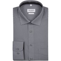 Tom Rusborg Bügelfreies Hemd aus Baumwolle mit geometrischem Muster von Tom Rusborg