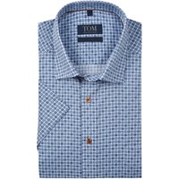 Tom Rusborg Bügelfreies Kurzarmhemd mit Allover-Muster, Comfort Fit Tom Rusborg Bügelfreies Kurzarmhemd mit Allover-Muster, Comfort Fit von Tom Rusborg