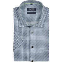 Tom Rusborg Bügelfreies Kurzarmhemd mit Allover-Print von Tom Rusborg