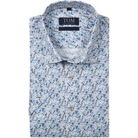 Tom Rusborg Bügelfreies Kurzarmhemd mit Blumenmuster von Tom Rusborg