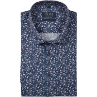 Tom Rusborg Bügelfreies Kurzarmhemd mit Blumenmuster von Tom Rusborg