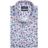 Tom Rusborg Bügelfreies Kurzarmhemd mit Blumenmuster von Tom Rusborg
