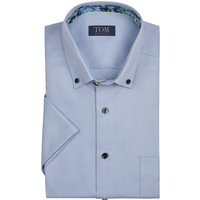 Tom Rusborg Bügelfreies Kurzarmhemd mit feiner Struktur von Tom Rusborg