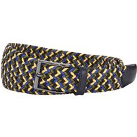 Tom Rusborg Elastischer Flechtgürtel mit Leder-Details von Tom Rusborg