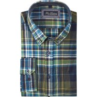 Tom Rusborg Extralanges Flanellhemd aus Baumwolle mit Check-Muster von Tom Rusborg