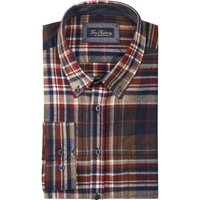 Tom Rusborg Extralanges Flanellhemd aus Baumwolle mit Check-Muster von Tom Rusborg