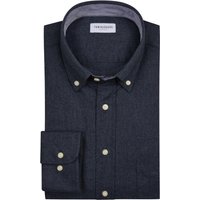 Tom Rusborg Flanellhemd aus Baumwolle mit Button-Down-Kragen in S von Tom Rusborg