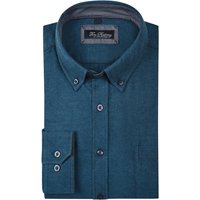 Tom Rusborg Flanellhemd mit dezentem Fischgrätmuster von Tom Rusborg