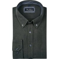 Tom Rusborg Flanellhemd mit dezentem Fischgrätmuster von Tom Rusborg