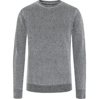 Tom Rusborg Gerippter Rundhalspullover und Merinowolle-Kaschmir-Mix in XL von Tom Rusborg