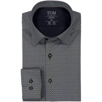 Tom Rusborg Hemd mit Muster, Modern fit, Extralang von Tom Rusborg