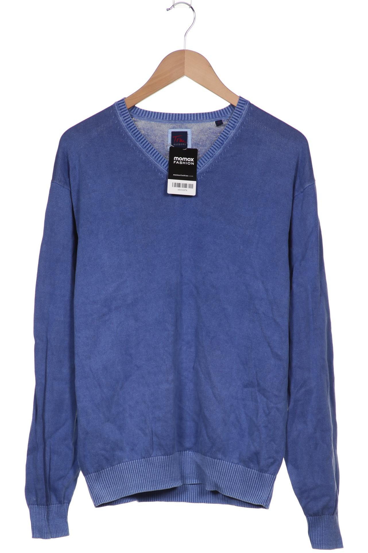 Tom Rusborg Herren Pullover, blau von Tom Rusborg