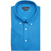 Tom Rusborg Kurzarmhemd aus Leinen mit Button-Down-Kragen von Tom Rusborg
