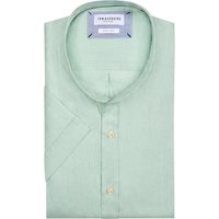 Tom Rusborg Kurzarmhemd aus Leinen mit Stehkragen von Tom Rusborg