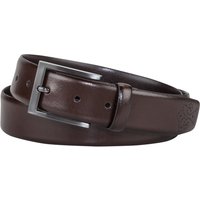 Tom Rusborg Ledergürtel mit Budapester-Prägung in 85 von Tom Rusborg
