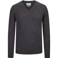 Tom Rusborg Leichter Kaschmirpullover mit V-Ausschnitt in L von Tom Rusborg