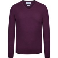 Tom Rusborg Leichter Pullover mit V-Ausschnitt aus maschinenwaschbarer Merinowolle in L von Tom Rusborg
