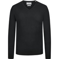 Tom Rusborg Leichter Pullover mit V-Ausschnitt aus maschinenwaschbarer Merinowolle in XXL von Tom Rusborg