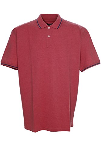 Tom Rusborg Polo Poloshirt Herren Kurzarm Plusgröße, Farbe:rosa;Herrengrößen:4 XL von Tom Rusborg