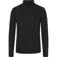 Tom Rusborg Rollkragenpullover aus Kaschmir mit frontseitigem Webmsuter in M von Tom Rusborg