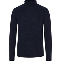 Tom Rusborg Rollkragenpullover aus Kaschmir mit frontseitigem Webmsuter in XL von Tom Rusborg