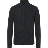 Tom Rusborg Rollkragenpullover aus Merinowolle und Musterung in XXL von Tom Rusborg