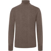 Tom Rusborg Rollkragenpullover aus Merinowolle und Musterung in XXL von Tom Rusborg