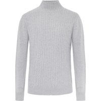 Tom Rusborg Rollkragenpullover aus Merinowolle und Musterung in XXL von Tom Rusborg