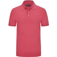 Tom Rusborg Softes Strick-Poloshirt aus Leinen-Baumwolle-Mix von Tom Rusborg