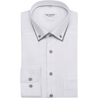 Tom Rusborg Strukturiertes Hemd aus Baumwolle mit doppeltem Kragen von Tom Rusborg