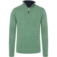Tom Rusborg Troyer aus Kaschmir mit frontseitigem Zopfstrickmuster in XXL von Tom Rusborg