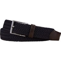Tom Rusborg Unifarbener Flechtgürtel aus Canvas mit Stretchanteil von Tom Rusborg